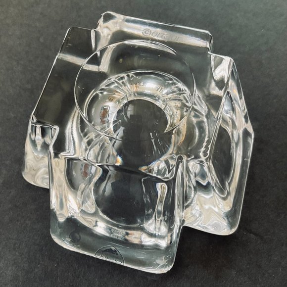 ORREFORS Sweden Vintage "Max Cross" Crystal Votive EUC - Picture 5 of 9